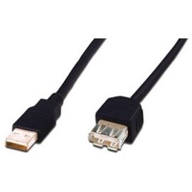 Digitus Кабель USB-A (M/F) заряджання/синхронізації, 3м, чорний