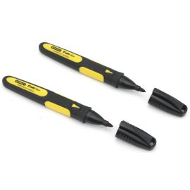 Stanley Маркер FatMax, набір 2шт, стійке чорнило, чорний
