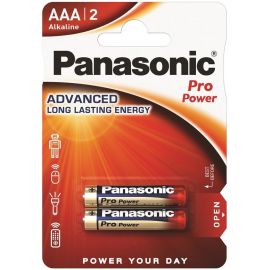 Panasonic Батарейка PRO POWER лужна AAA блістер, 2 шт.