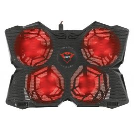 Trust Підставка для ноутбука GXT278 YOZU COOLING (17.3") RED LED Black