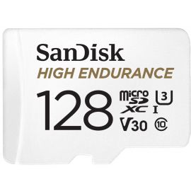 SanDisk High Endurance microSD[Карта пам'яті microSD 128GB C10 UHS-I U3 V30 R100/W40MB/s High Endurance]