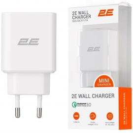 2E Мережевий ЗП USB Wall Charger QC, PD, Max 30W, white