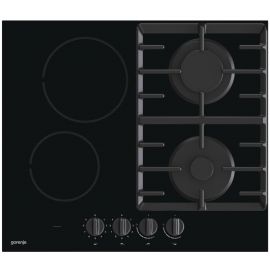 Gorenje Варильна поверхня комбінована (2 газ + 2 склокерам. ), 60см, чорний