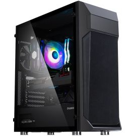 Zalman Корпус Z1 Plus, без БЖ, 2xUSB3.0, 1xUSB2.0, 3x120mm Black fans, TG Side Panel, ATX, Black