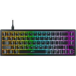 Cherry Xtrfy Клавіатура механічна K5 68Key, Kailh Red, USB-A, EN/UA, Hot-swap, RGB, Чорний