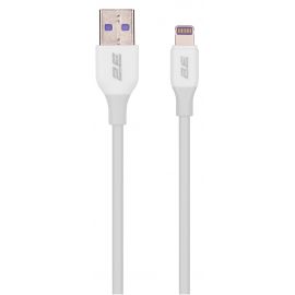 2E Кабель USB-A > Lightning заряджання/синхронізації 1м, Glow, білий