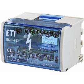 ETI Блок розподільчий 2p, L+PE/N 1102300