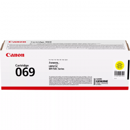 Canon Картридж 069 MF752Cdw/MF754Cdw/LBP673Cdw Yellow (1900 стор)