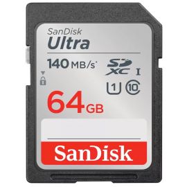 SanDisk Карта пам'яті SD 64GB C10 UHS-I R140MB/s Ultra