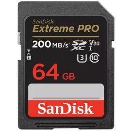 SanDisk Карта пам'яті SD 64GB C10 UHS-I U3 R200/W90MB/s Extreme Pro V30