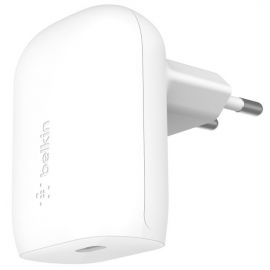 Belkin Зарядний пристрій мережевий 30Вт USB-С GAN PD PPS, білий