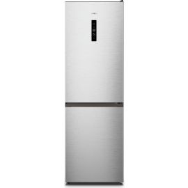 Gorenje Холодильник з нижн. мороз. камерою, 185х60х60см, 2 дв., Х- 207л, М- 93л, A++, NoFrost Plus, Fresh zone, Зовн. Диспл, сірий