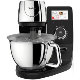 Tefal Кухонна машина I-Coach Touch, 1200Вт, чаша-метал, корпус-метал+пластик, дисплей, насадок-3, підкл. до смартфону, чорний