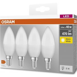 Osram Набір ламп 4шт LED E14 4.9Вт 2700К 470Лм B40