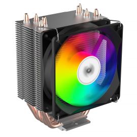 2E Gaming Процесорний кулер Air Cool AC90D4-ARGB, LGA1700, 1200, 115x, 1366, AM5, AM4, AM3, AM3+, 4pin PWM, 3pin +5VARGB, TDP 130W