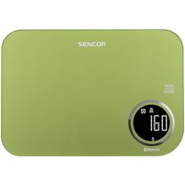 Sencor Ваги кухонні, 5кг, підключення до смартфону, AAAx2, пластик, салатовий