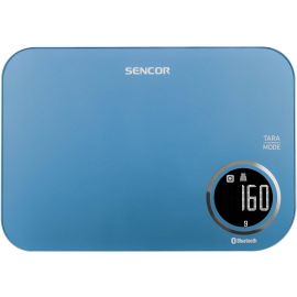 Sencor Ваги кухонні, 5кг, підключення до смартфону, AAAx2, пластик, синій