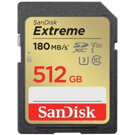 SanDisk Карта пам'яті SD 512GB C10 UHS-I U3 R180/W130MB/s Extreme V30
