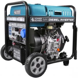 Könner & Söhnen Генератор дизельний інверторний KS 6100iDE ATSR, 230В, 5.5кВт, АВР(ATS), електростартер, 98кг