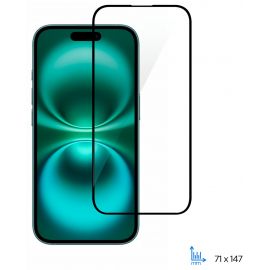 2E Захисне скло для Apple iPhone 16(6.1), 2.5D FCFG, (1 Pack), чорна рамка
