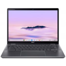 Acer Ноутбук Chromebook Plus Spin 514 CP514-4HN 14" WUXGA IPS Touch, Intel 5-120U, 8GB, F256GB, UMA, ChromeOS, сірий