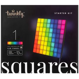 Twinkly Панель Smart LED Twinkly Squares 1 Starter RGB IP20 16х16см USB-C чорний без БЖ