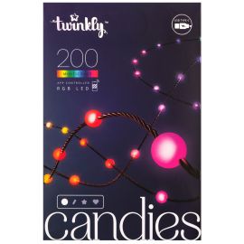 Twinkly Гірлянда Smart LED Twinkly Candies Pearl RGB 200 IP20 12м USB-C кабель зелений без БЖ