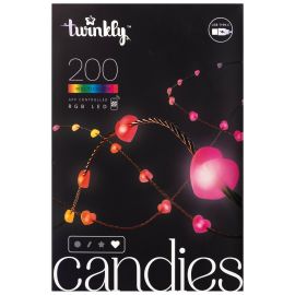 Twinkly Гірлянда Smart LED Twinkly Candies Heart RGB 200 IP20 12м USB-C кабель зелений без БЖ