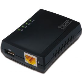 Digitus Принт-сервер Fast Ethernet, NAS, 1xRJ45, 1xUSB A 2.0