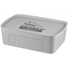 ARDESTO Ящик з кришкою для зберігання 45.5х31х14см, 13л, пластик PP, сірий