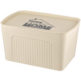 ARDESTO Ящик з кришкою для зберігання 45.5х31х24.5см, 23л, пластик PP, бежевий