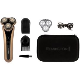Remington Бритва електр. X9 Limitless X, бритв.головок-3, від мережі, сух.+волог., тример, водонепрон., швид. зарядка, чорно-коричн.
