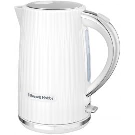 Russell Hobbs Електрочайник Eden, 1.7л, нержавіюча сталь, пластик, білий