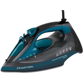 Russell Hobbs Праска Colour Control Pro, 2400Вт, 380мл, паровий удар -185гр, самоочищення, індик.температури, керам. підошва, синій