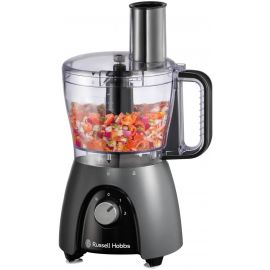 Russell Hobbs Кухонна машина Desire Matte Charcoal, 600Вт, чаша-пластик, корпус-пластик, насадок-4, чорний