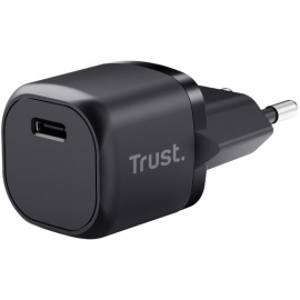 Trust Зарядний пристрій мережевий Maxo 20Вт, USB-C PD, чорний
