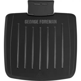 Russell Hobbs Гриль George Foreman прижимний Immersa Medium, 1300Вт, темп. режимів-1, з`ємні пластини, метал, пластик, чорний