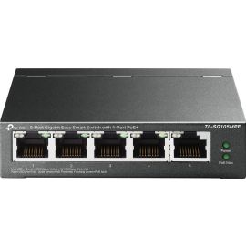 TP-Link Комутатор TL-SG105MPE 5xGE (4xPoE), 120Вт, WebSmart