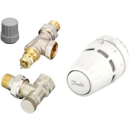 Danfoss Комплект термостатичний Regus RA-FN + RLV-S бокове підкл, 1/2" осьовий