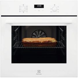 Electrolux Духовой шкаф электрический, 65л, A, дисплей, конвекция, телескопические направляющие, белый