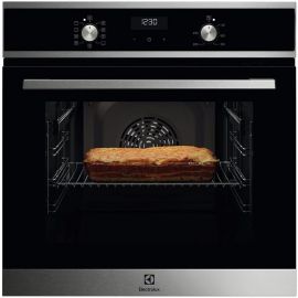Electrolux Духова шафа електрична, 65л, A, дисплей, конвекція, телескопічні напрямні, чорний