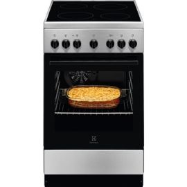 Electrolux Плита електрична склокерамічна, 58л, 50x60см, конвекція, пара, нерж
