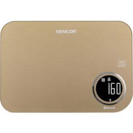 Sencor Ваги кухонні, 5кг, підключення до смартфону, AAAx2, пластик, бронзовий