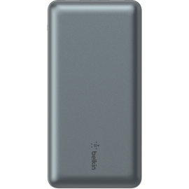 Belkin Акумулятор портативний літій-іонний Power Bank 20000мА·год, 15Вт, 2хUSB-A/USB-C, cірий
