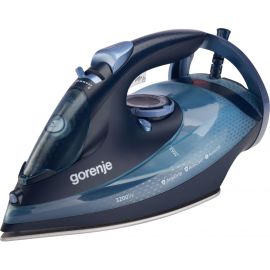 Gorenje Праска, 3250Вт, 420мл, паровий удар-250гр, верт. відпарювання, антинакип, автовідключення, керам. підошва, чорно-синій