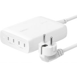 Belkin Зарядний пристрій мережевий 200Вт 4хUSB-С GAN PD PPS, білий
