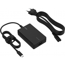 Belkin Зарядний пристрій мережевий 100Вт USB-С GAN PD PPS, кабель USB-C 2м, чорний OEM