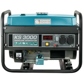 Könner & Söhnen Генератор бензиновий KS 3000, 230В, 3кВт, ручний запуск, 41.5кг