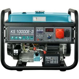Könner & Söhnen Генератор бензиновий KS 10000E-3, 400В, 7.5кВт, 3 фази, електростартер, 88кг