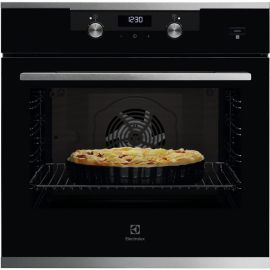 Electrolux Духова шафа електрична, 72л, A+, пара, дисплей, конвекція, телескопічні напрямні, чорний
